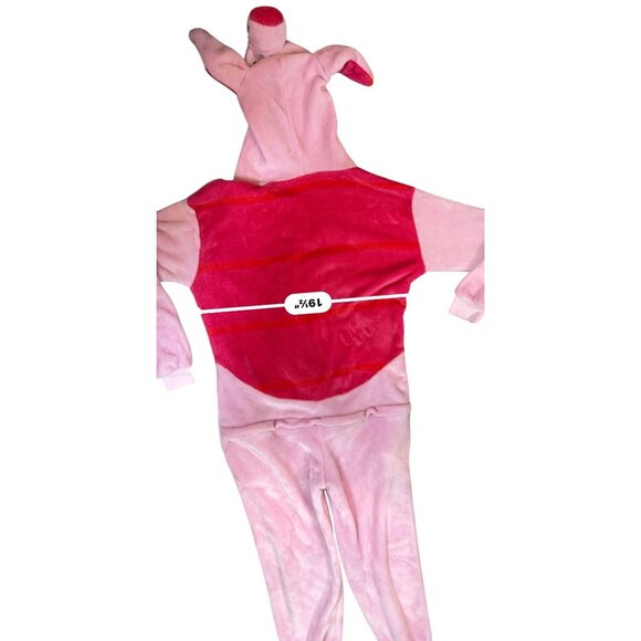 Little Pig Hooded Union Suit Costume Fleece Onesie Pajama For Adults Size S - Picture 10 of 10